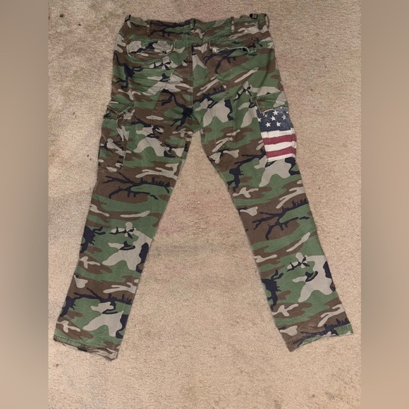 Ralph Lauren Denim Supply Military Flag Patch Camo Cargo Polo item sold 12/14/25 - Picture 5 of 13
